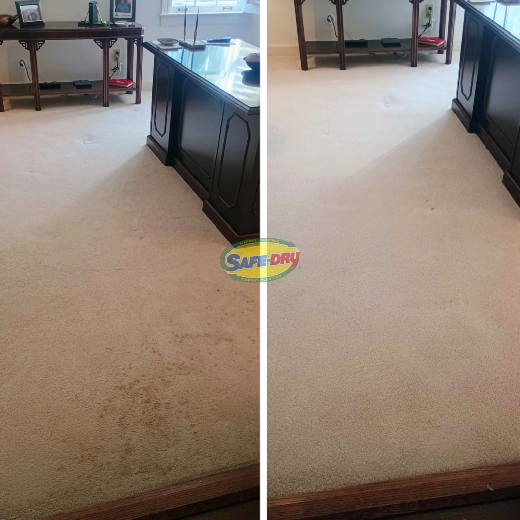 Before and After Carpet Cleaning